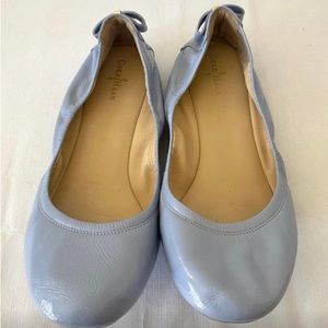 Cole Haan Waterproof Manhattan Bow Back Ballet Flats Blue